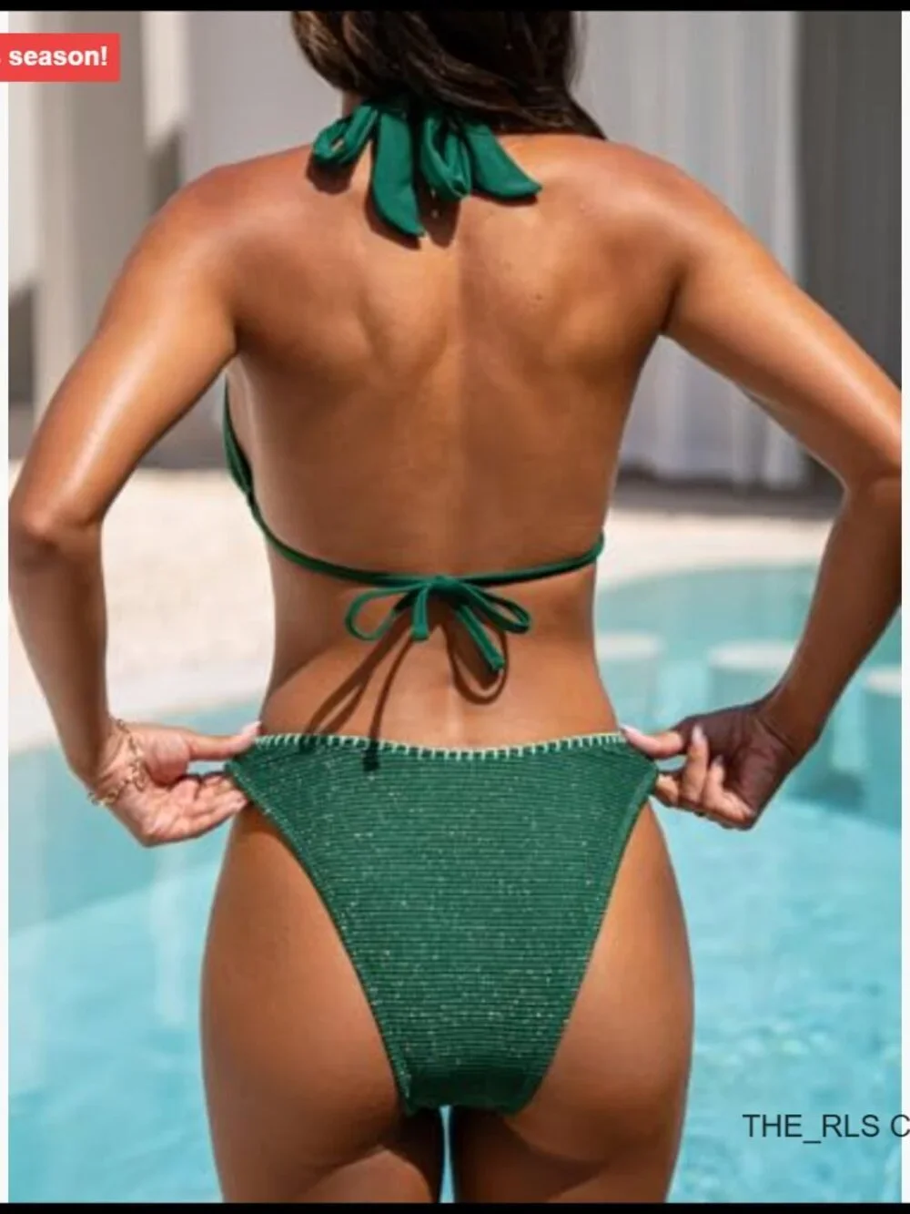 N/A textured bikini